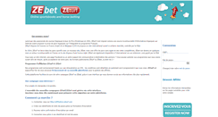 Desktop Screenshot of affiliation.zeturf.com